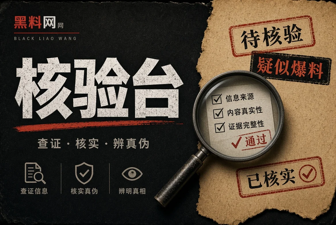 对证台信息核验方法专题